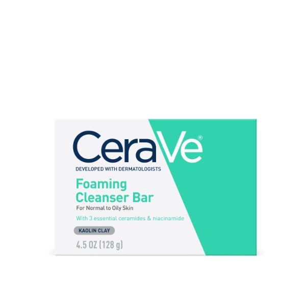 Foaming cleanser bar